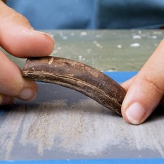 Recycled coconut shells into a unique craft 🥥