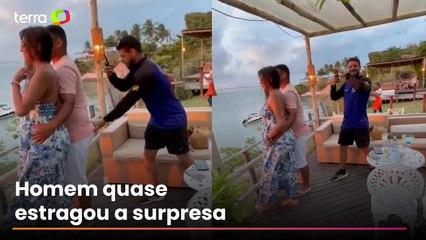 Fotógrafo deixa noivo em ‘apuros’ ao derrubar aliança em pedido de casamento no RN