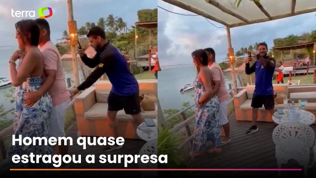 Fotógrafo deixa noivo em ‘apuros’ ao derrubar aliança em pedido de casamento no RN