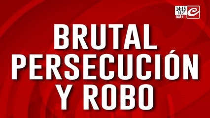 Brutal persecución y robo: policía abatió a delincuente