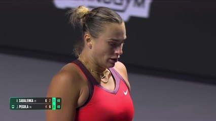 Finales WTA - Sabalenka, forte tête