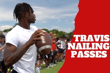 Travis Hunter plays quarterback and nails passes in a resurfaced video