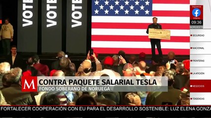 Fondo soberano de Noruega votará en contra del paquete salarial de Elon Musk en Tesla