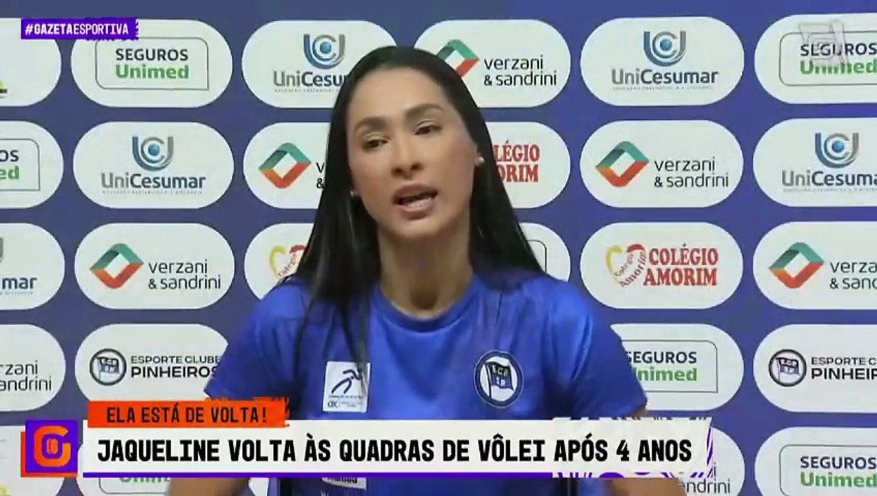 Após quatro anos parada, Jaqueline é apresentada pelo Pinheiros