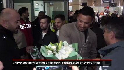 Konyaspor'un yeni teknik direktörü Çağdaş Atan, Konya'ya geldi