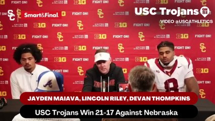 USC Trojans discuss Quarterback Jayden Maiava's game against Nebraska