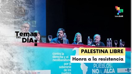 Conmemoración del rechazo al ALCA rinde homenaje a la lucha palestina
