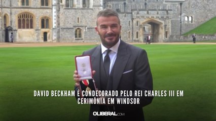 David Beckham é condecorado pelo rei Charles III em cerimônia em Windsor