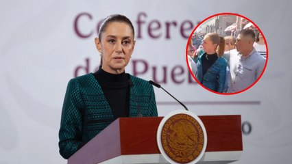 Claudia Sheinbaum es acosada y manoseada por hombre a las afueras del Palacio Nacional; así fue el desagradable momento