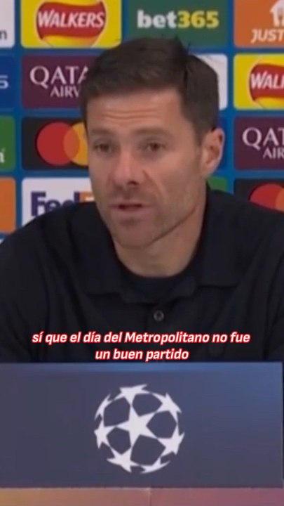 Xabi Alonso: "No vivimos en picos"