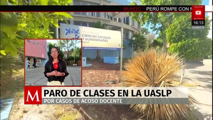 En SLP, estudiantes protestan por el regreso de maestros acusados de acoso