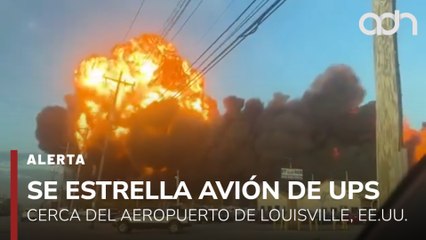 🚨¡Última Hora! Se estrella avión de UPS cerca del aeropuerto de Louisville en Estados Unidos