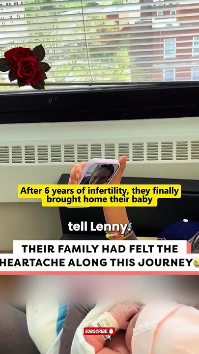 After 6 years of infertility, they finally brought home their baby 🥹
