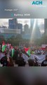 Hundreds protest against Israel’s involvement in Sydney defence expo