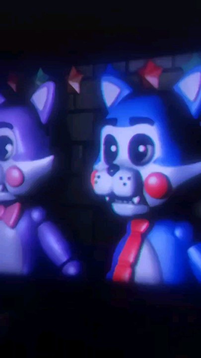 Candy and Cindy The Cat are Hugging in the Show Stage at Candy's Burgers and Fries/Five Nights at Candy's/Five Nights at Candy's Remastered/Twin Brother and Sister
