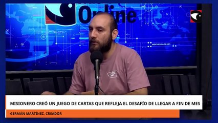 Misionero creó un juego de cartas que refleja el desafío de llegar a fin de mes