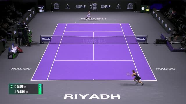 Defending champion Gauff sees off Paolini at WTA Finals