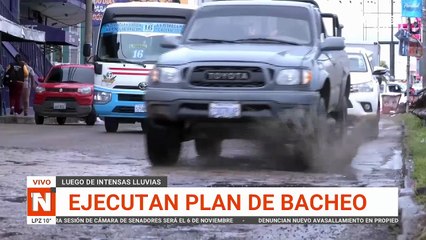 MUNICIPIO EJECUTAN PLAN DE BACHEO