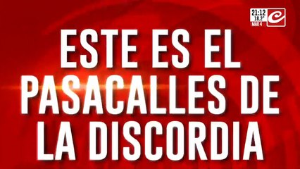 Este es el pasacalle de la discordia