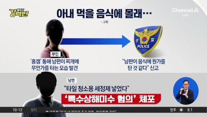 [돌직구 강력반]아내 먹을 음식에 세정제 넣은 남성 현행범 체포