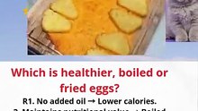 Which is healthier, boiled or fried eggs