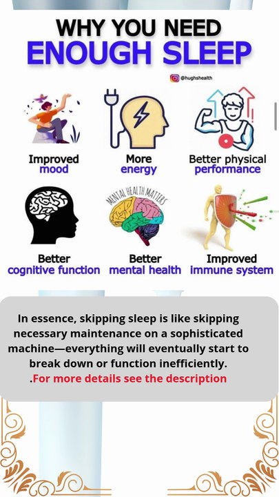 why you need enough sleep