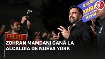 El demócrata Zohran Mamdani gana elección a la alcaldía de Nueva York