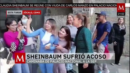 En la Ciudad de México, la presidenta Claudia Sheinbaum fue acosada por un hombre