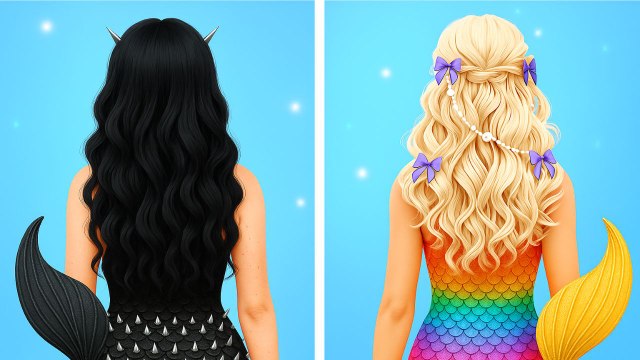 🧜‍♀️ Astuces Beauté de Sirène Gothique ✨ Deviens une Sirène Mystérieuse!