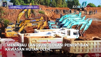 Menhan Sjafrie Bareng Panglima TNI Tinjau Penertiban Tambang Nikel Ilegal di Morowali