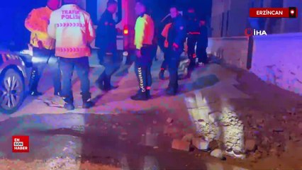 Erzincan’da yeni asfaltlanan yolda göçük: Bisiklet sürücüsü çukura düştü