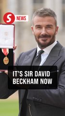 A big moment, says Sir David Beckham after being knighted