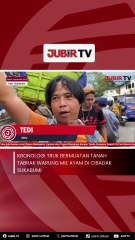 Kronologi Truk Bermuatan Tanah Tabrak Warung Mie Ayam di Cibadak Sukabumi