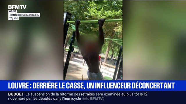 Doudou Cross Bitume , l'ancien influenceur suspecté d'avoir participé au cambriolage du Louvre