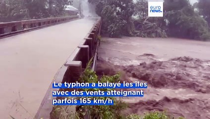 Plus de 90 personnes tuées par un typhon aux Philippines