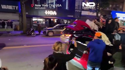 Scenes of celebration in New York after Zohran Mamdani’s victory