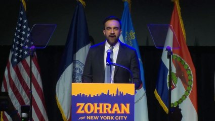 Mamdani sends four-word message to Trump in victory speech