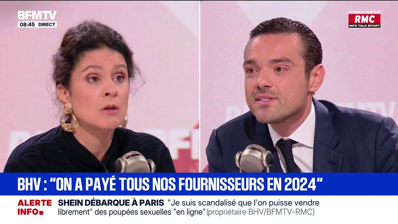 Frédéric Merlin, propriétaire du BHV Marais: "On doit entre 10 et 15 jours de chiffre d'affaires à nos fournisseurs, ça représente entre 5 et 12 millions d'euros"