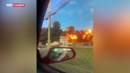 Çok sayıda ölü ve yaralı var! ABD’yi şoke eden uçak kazası kamerada: Bomba gibi patladı