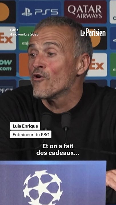 « On a fait de beaux cadeaux », peste Luis Enrique