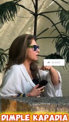 Bollywood Actress Dimple Kapadia Spotted at Bandra Mumbai 🔥🥰🌹