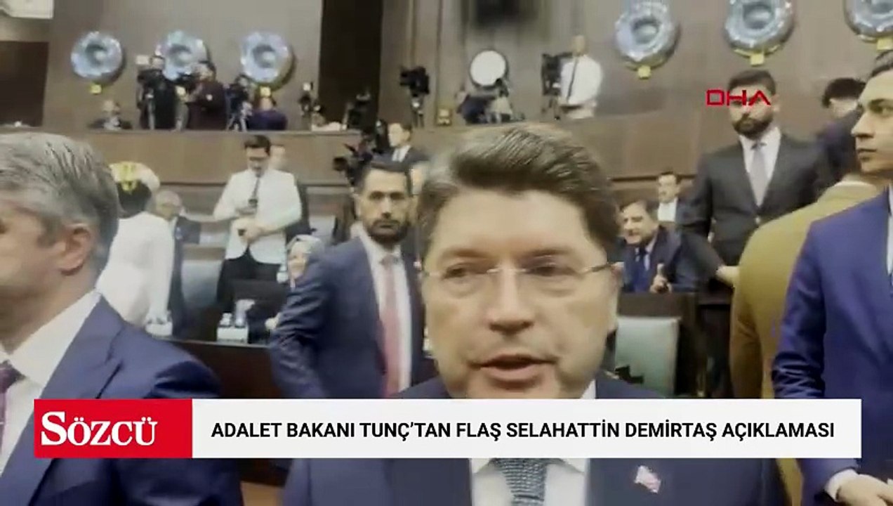Adalet Bakanı Tunç'tan flaş Selahattin Demirtaş açıklaması