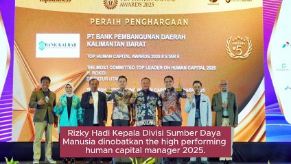 Top Human Capitol Awards 2025, Bank Kalbar Raih Tiga Penghargaan Sekaligus di Penghujung Tahun