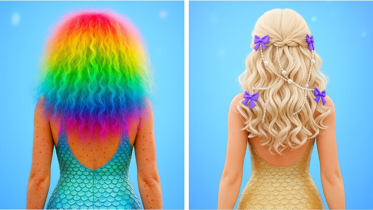 Relooking de NERD à SIRÈNE 💖 Comment se transformer en sirène