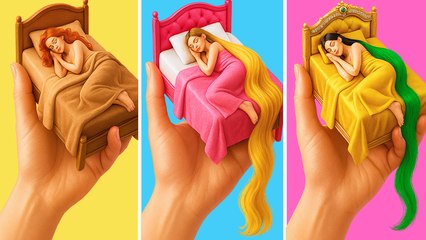 😱 J'AI DES CHEVEUX SUPER LONGS ✨ LES GALÈRES DES FILLES AVEC LES CHEVEUX ET LES ONGLES LONGS 💅