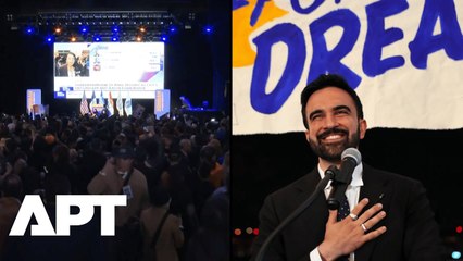 Mamdani Supporters Cheer at Election Watch Party as He is Set to Become 1st Muslim NY Mayor | APT