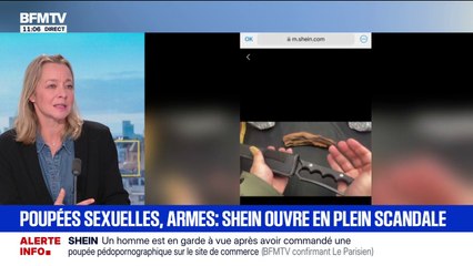 Machette, coups de poing américain...des armes de catégorie A vendues sur Shein