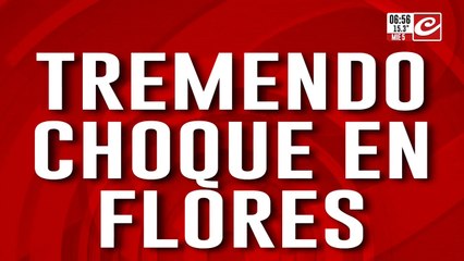 Se quedó dormido y protagonizó impresionante choque en Flores