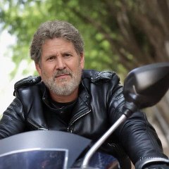 Michael Bankier Biker On a Motorcycle