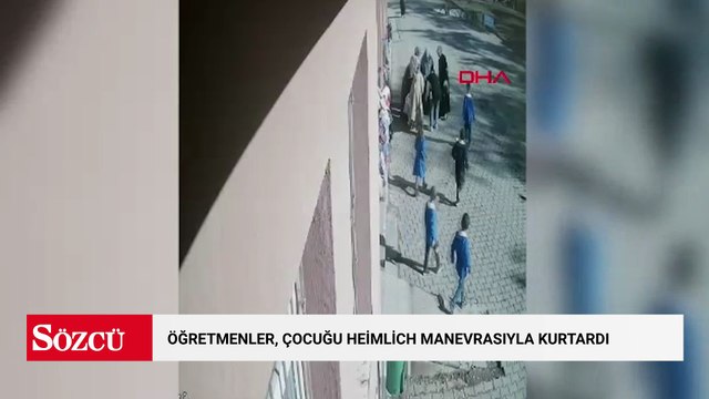 Nefes borusuna şeker kaçan çocuğu, öğretmenler Heimlich manevrasıyla kurtardı